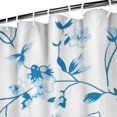 thumbnail image 4 of Floral Shower Curtain Watercolor Botanical Bathroom Decor Rustic Flower Design Fabric Bath Curtain for Tub Country Style Home Accessories with Hooks，72x84in(180*210cm), 4 of 5