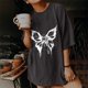 thumbnail image 2 of Camiseta de manga corta suelta con estampado de manga caída de Halloween para hombres y mujeres Pompotops hfajkhk140211, 2 of 9