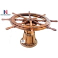 thumbnail image 3 of NauticalMart  Ship Wheel Coffee Table (30''), 3 of 3