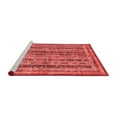 thumbnail image 2 of Ahgly Company Machine Washable Indoor Square Abstract Red Modern Area Rugs, 3' Square, 2 of 4
