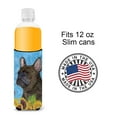thumbnail image 4 of Carolines Treasures SS4152MUK French Bulldog in Summer Flowers Ultra Hugger for slim cans Slim Can multicolor, 4 of 6