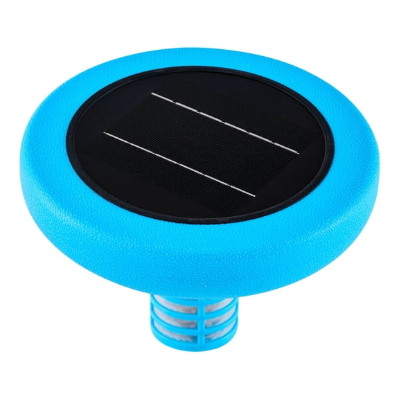 Solar Pool Ionizer, Floating Copper Cleaner for 45000 Gallon Pools, Automatic Chlorine-Free Purifier with Brush, Spring & Filter