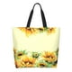 thumbnail image 1 of Disketp Sunflowers On A Yellow Background Bolsa Tote Estampada para Mujer, Bolso de Hombro y de Mano para Compras y Viajes, 1 of 8