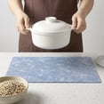 thumbnail image 4 of REGALWOVEN Rectangle Placemats Set of 6 Vinyl Placemats for Table Decor Washable Heat Resistant Table Placemats Wipeable Table Mat Light Blue 17.7x11.8inch, 4 of 6