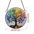 thumbnail image 2 of Stained Glass Suncatcher Colorful Acrylic Window Hanging, Summer Light Catcher Ornament for Nature Lovers, Sun Catchers for Window Decor, Glass Art​, A, 2 of 8