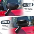 thumbnail image 3 of Car Rear View Cover Side Mirror Cap Carbon Fiber for 500 2007-2023 Mirror Guard Cover Trim 735452185 735452186, 3 of 5
