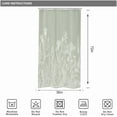 thumbnail image 4 of Sage Green Floral Wildflower Shower Curtain for Bathroom Decor 36Wx72H Nature Wildflower Botanical Herbs Country Spring Leaf Art Printed Fabric Polyester Waterproof 7 Pack Plastic Hooks, 4 of 6