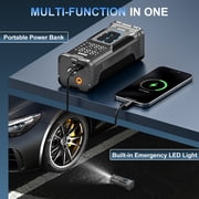 AVAPOW 180PSI Cordless Tire Inflator, Portable Air Pump for Car Tires with Auto Shutoff, Digital Pressure Gauge & LED Light, Fast Inflation for Car/Truck/Bike/Motorcycle/Ball