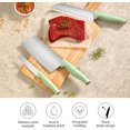 thumbnail image 2 of Kitchen Knife Set, 5-Pieces Professional Chef Knife Set with Universal Knife Block, Non-Stick Sharp Stainless Steel Cooking Knife Set with Sharpener Scissors for Cutting Slicing Dicing, 2 of 7