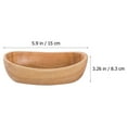 thumbnail image 5 of Raindrops Wooden Fruit Bowl Multifunction Khaki Salad Bowl for Home Use Synthetic Material Sturdy Design 13.5 Inch, 5 of 8