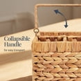 thumbnail image 5 of Best Choice Products Handwoven Silverware Organizer w/ Handle, 4 Compartment Flatware Organizer - Natural, 5 of 9