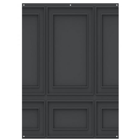 Westcott X-Drop Matte Vinyl Backdrop Dark Wall Molding 5x7