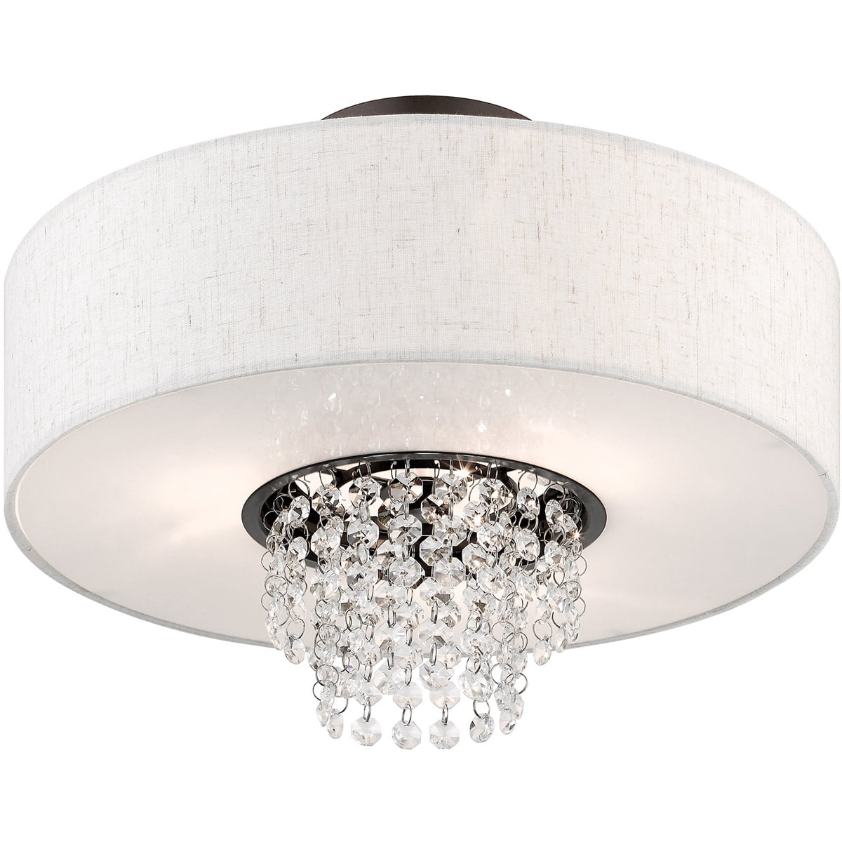 3 Light English Bronze Ceiling Light fixture with Steel base material