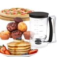 thumbnail image 2 of Dispensador de masa para hornear, recipiente medidor de 900 ml y 4 tazas con boquilla de liberación rápida, vertedor de masa de plástico sin BPA para panqueques, cupcakes y waffles., 2 of 8