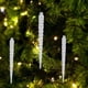 thumbnail image 1 of 12 Piezas De Adornos Colgantes De Carámbanos Acrílicos, Adornos De Árbol De Navidad Brillantes Transparentes Con Agujero Para Colgar Fácilmente, Para Bodas, Fiestas,, 1 of 7
