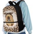 thumbnail image 4 of Uourmeti Large Capacity School Backpack for Outdoor Travel, 17 Inch Multiple Pockets Student Bookbag, Bandana Capybara, 4 of 6