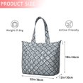 thumbnail image 4 of Blue and White Intricate Pattern Travel Tote Bags for Women Carry On,Large Weekender Bags for Women Travel,Multi Functional Duffle Bag for Work,Shopping,Sports, 4 of 5