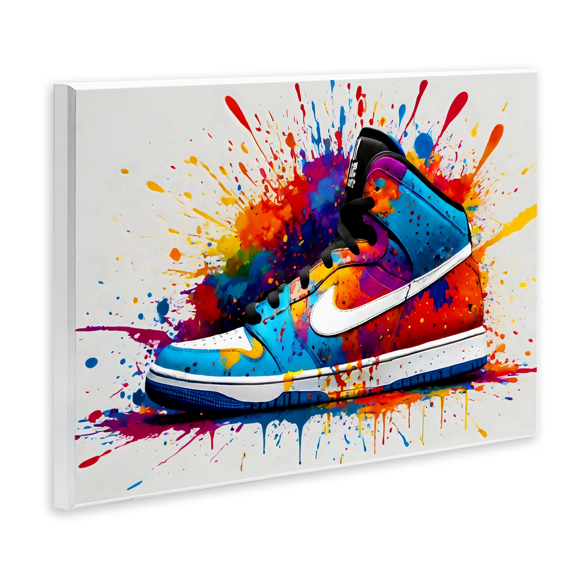 Stupell Industries Centric Sneaker Splash Wall Plaque Art, design by Creative Studio