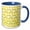 Blue/White, variant on 3drose, Picturing Delicious Yellow Lemons Ombre, 15oz Mug