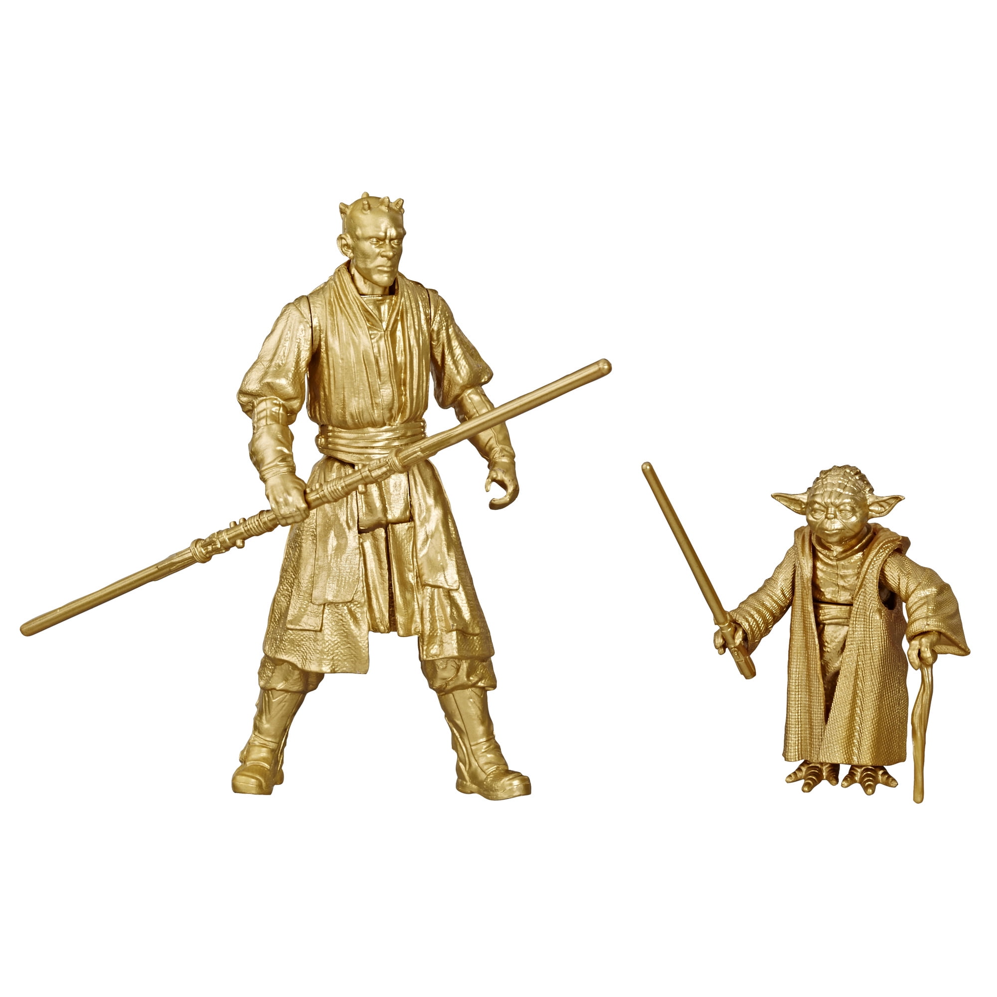 New Star Wars Darth Maul & Yoda Figure Gold Skywalker Commemorative Edition 