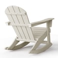 thumbnail image 6 of WestinTrends Malibu Outdoor Patio Porch Rocking Adirondack Chair, Sand, 6 of 12