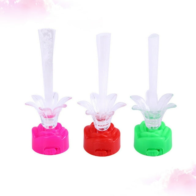 Hytrove 20Ud LED Rosa Fibra Multicolor Para Bodas Fiestas Ambiente Cálido