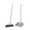 Gray, variant on Matoen Broom with Dustpan Combo Set 35.4" Long Handle Adjustable Length Stainless Steel Broomstick Standing Dust Pan and Broom Set for Office Home Kitchen Lobby Floor Cleaning (Blue)