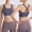 Gray, variant on Blczomt Sport Bras for Women Criss Cross Back High Impact Yoga No Underwire Strappy Bras for Women