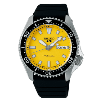 セイコー SEIKO５SPORTS Seiko Prospex SSC929 Speedtimer Solar Steel Bracelet Yellow Dial
