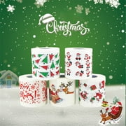 Christmas pattern color toilet paper Santa Christmas tree printed tissue