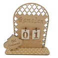 thumbnail image 1 of DIY Countdown Calendar Ornaments Home Wooden Desktop Decorations for Study and Living Room, 1 of 6