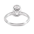 thumbnail image 4 of Kalapi Jewel 14K White Gold Plated Oval Cut 1.6 Ct Moissanite Solitaire with Accent Engagement Ring for Women – Elegant Prong Setting Wedding Ring & Ideal Gift Jewelry, 4 of 4