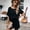 002Black, variant on ASDFVBKG Womens Two Piece Lounge Sets Crewneck Short Sleeve Shirts and Shorts with Pockets Elastic Waist Relaxed Fit Loose Matching Tracksuits Hot Pink XL