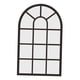 thumbnail image 4 of Espejo de pared con ventana arqueada, espejo decorativo de pared, madera rústica, acrílico, decoración de pared Simple, espejo de arco para ventana Negro, 4 of 9