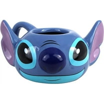 Disney Stitch Head Mug, Boxed Sculpted Miniature Cup, Limited Edition Collectable, 3.5 Ounces, Blue