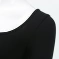 thumbnail image 4 of Plus Size Summer Clothes for Women Fal And Winter Slim Top With A Base Lady Work Blouse Womens Shirts Dressy Casual Active Shirts Small Sleeve Women Workout Long Sleeve Pack Athletic Black 2XL, 4 of 7