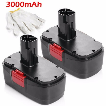 Powerextra 2-Pack 3000mAh 19.2V Replacement Battery for Craftsman C3, 130279005, 11375, 11376, 11045, 1323903, 315.115410, 315.11485, 315.114850, 315.114852 19.2 Volt Craftsman Power Tools