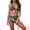 Army Green, variant on DARING DIVA Women's 2 Piece Leaf Print Color Block Bikini Set XL Light Purple