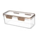 thumbnail image 2 of Contenedor para almacenar pasta, rectangular, hermético, apilable y transparente. L, 2 of 9