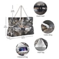 thumbnail image 5 of DIXRUYEE Beach Cooler Travel Tote Bags Beach Bag Fashion Wolves Of The Wild Printed, 5 of 7
