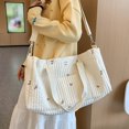 thumbnail image 2 of kurtrusly Large Capacity Outgoing Baby Diaper Storage Bag For On Go Easy Diaper Organization Durable flowers milky-white, 2 of 6