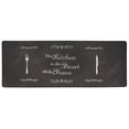 thumbnail image 2 of World Rug Gallery 'Kitchen is the Heart of the Home' Anti-fatigue Mat - Black 18"x47", 2 of 6
