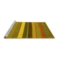 thumbnail image 2 of Ahgly Company Machine Washable Indoor Rectangle Abstract Yellow Contemporary Area Rugs, 8' x 10', 2 of 4