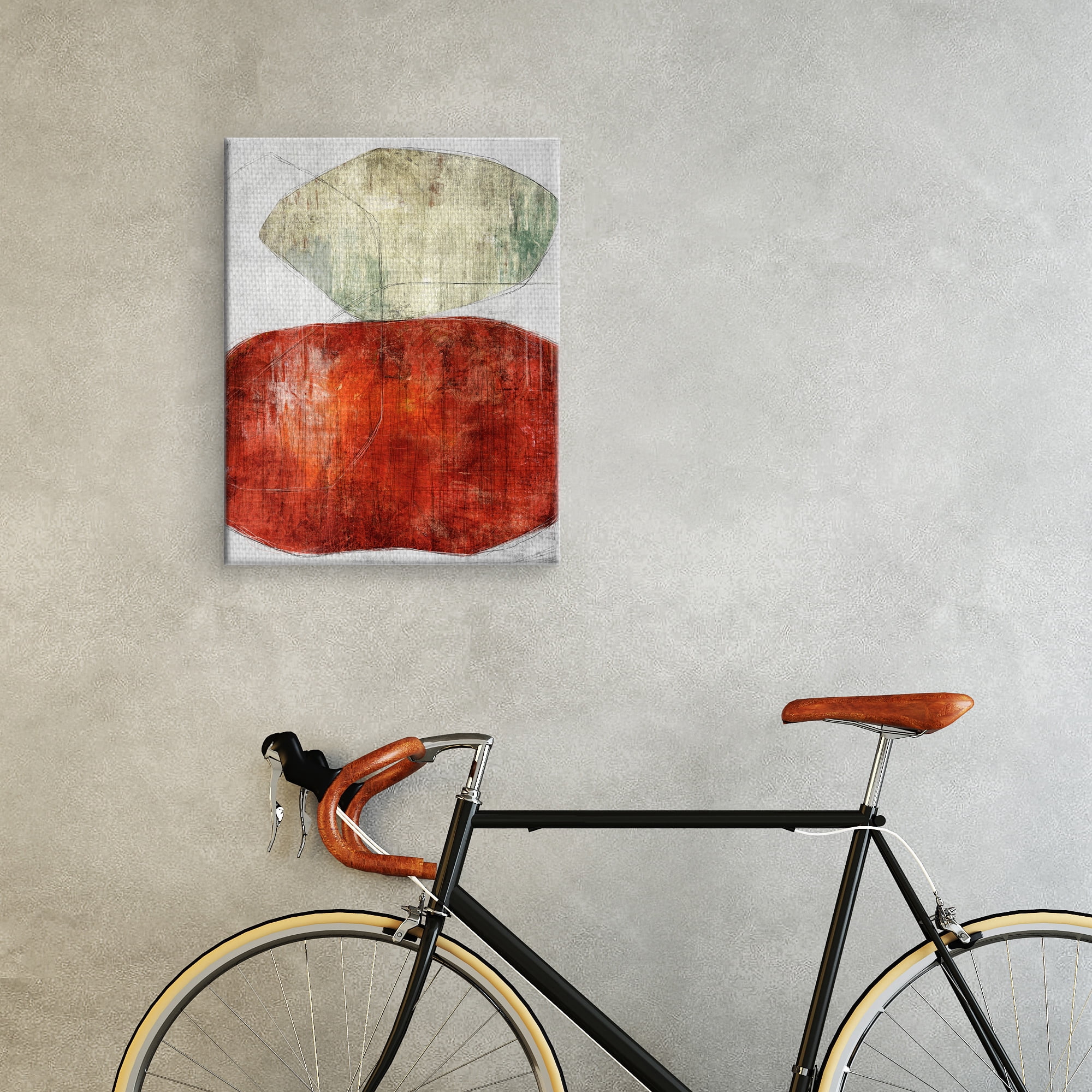 Masterpiece Art Gallery Strident Abstract Shapes By Belle Maison Canvas Art Print 22" x 28"