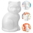 thumbnail image 5 of Worgeous 5pcs Foam Cat Shape  For Kids Painting Blank Foam Model For Decorating Blank Foams Embryo Unfinished Crafts Foam, 5 of 8