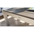 thumbnail image 5 of Belvedere 4-Piece Brushed Aluminum Outdoor Patio Furniture Conversation Sofa Set w/ Loveseat Sofa, Two Armchairs, and Coffee Table, 5 of 8