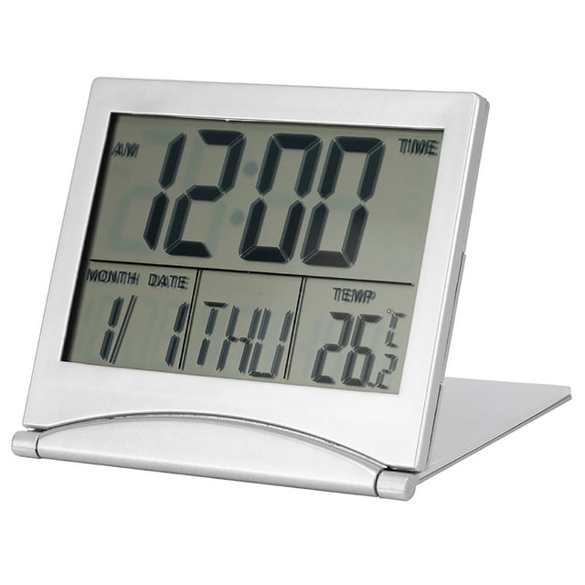 Reloj despertador de temperatura, 1 reloj de viaje plegable portátil, reloj despertador Digital, el mejor de su clase Jadeshay A