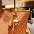 thumbnail image 2 of Llavero de coche con forma de Pokémon Gengar Jigglypuff auténtico, colgante de Pikachu con dibujos animados, colgante de mochila escolar para pareja, 2 of 2