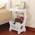 thumbnail image 2 of Table d'Appoint Ronde Compacte pour Chambre et Salon, Pas de Napperon Nécessaire Table de Bout Minimaliste Inspirée Européenne, 2 of 5