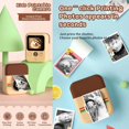 thumbnail image 3 of Cámara de impresión instantánea para niños, minicámara Digital con grabación de vídeo HD, doble lente, papel fotográfico térmico, regalo de cumpleaños para niños y niñas, 3 of 5